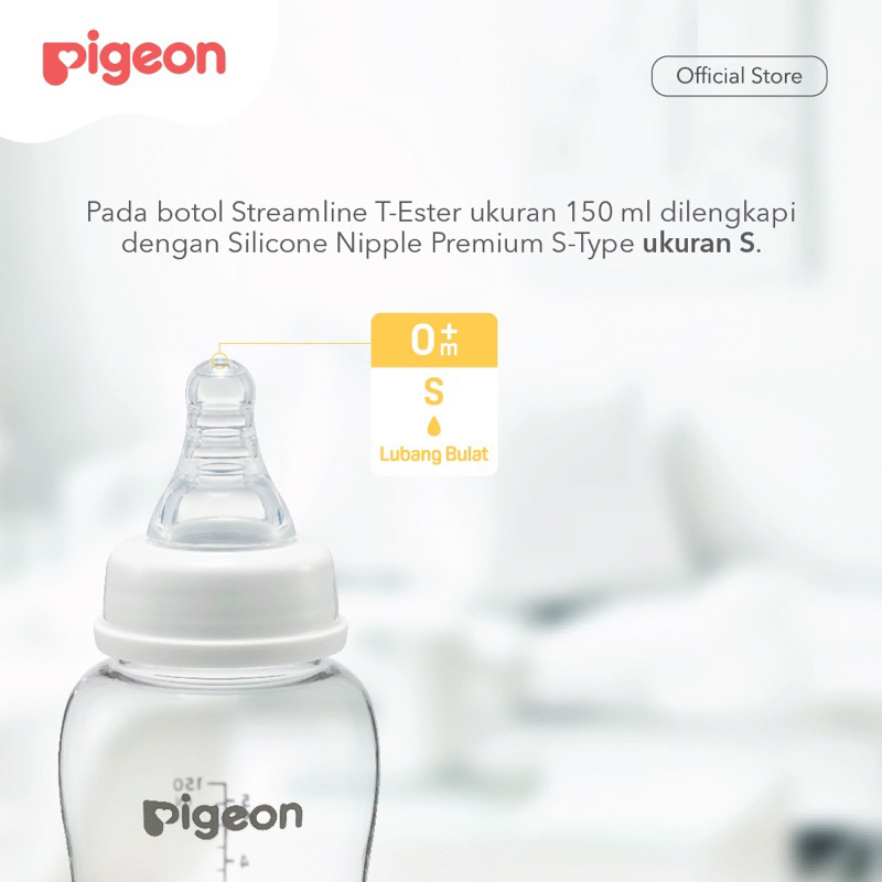 PIGEON Botol T-Ester Streamline 150ml &amp; 250ml with S-type Nipple