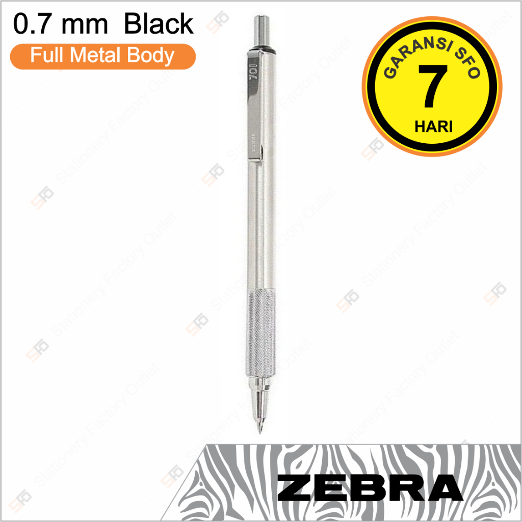 

Pen Zebra F-701 0.7mm - Pulpen Metal Premium