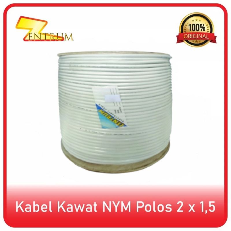 Kabel Listrik Kawat NYM Polos 2 x 1,5 (300 meter)