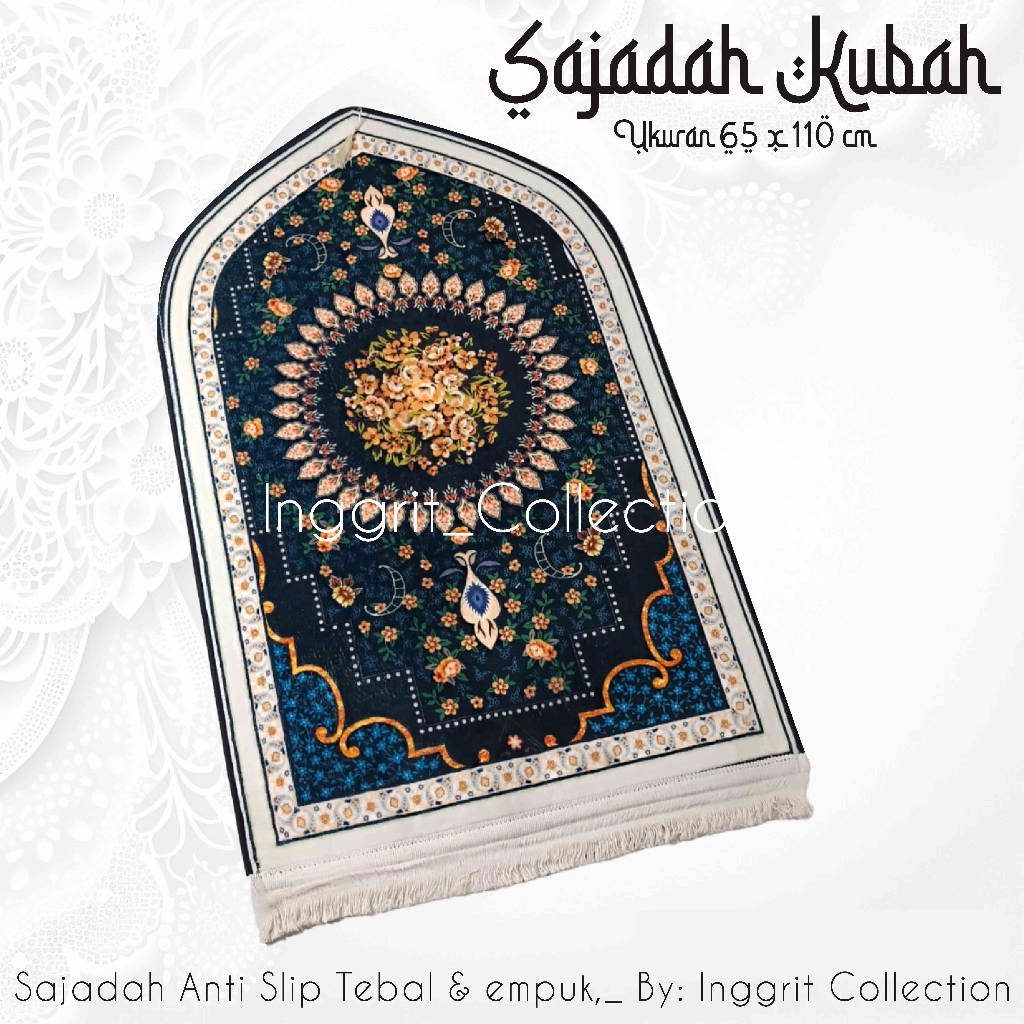 Sajadah Kubah Tebal Terbaru Premium Motif Marmer Kabah sejadah Turki anti slip