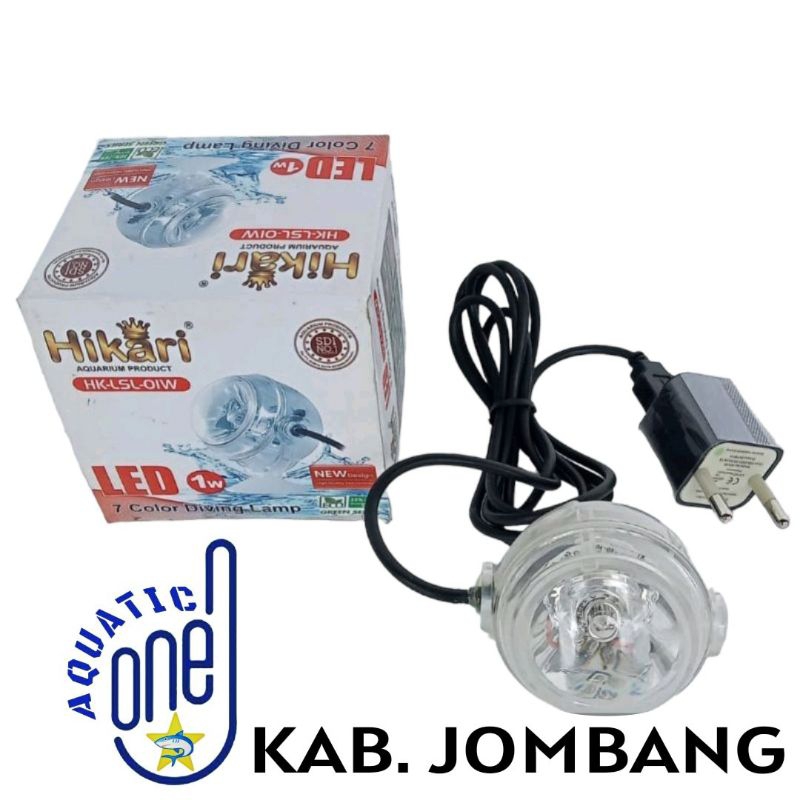 LAMPU HIKARI HK LSL O1 WATT Lampu bulat akuarium celup  aquarium lamp lampu sorot mini 1 watt