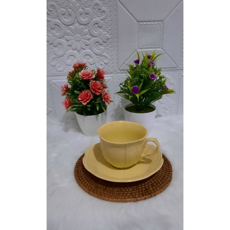 Mug Keramik - Cangkir Keramik - Cup and Saucer Avignor