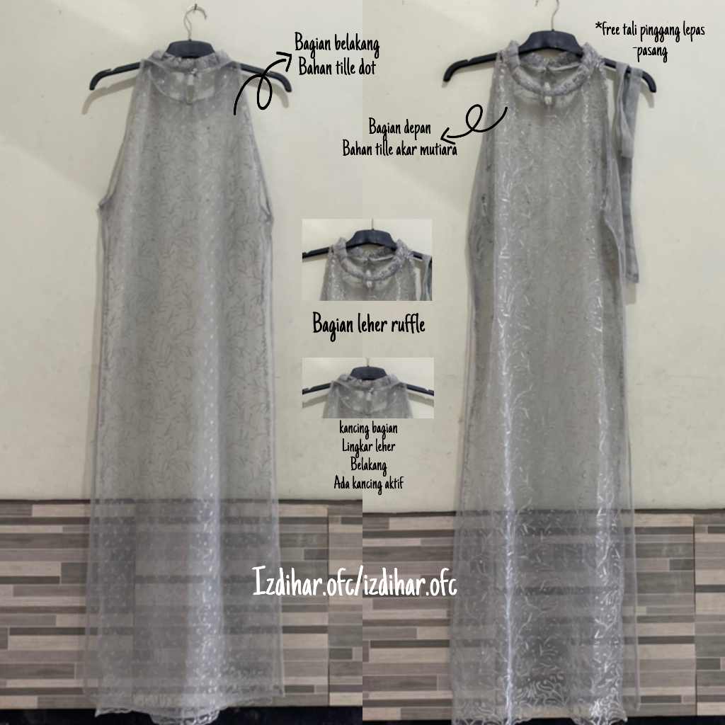 Kayla Outer - outer lace / outer tile / outer panjang / outer brukat / outer tile kondangan / outer brokat kondangan / outer kondangan / Outer Swing Kekinian / Outer Size Besar / Outer Jumbo / Cardigan Muslim / Outer Kondangan Hijab