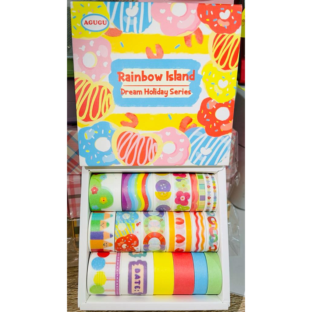 Stiker RAINBOW CHRISTAL LUCU / Stiker Rainbow Roll /Stiker Roll Rainboww