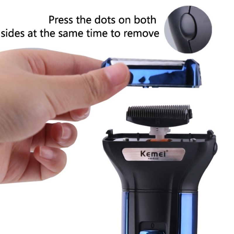 3IN1 Electric Shaver Men's Kemei KM 6558 &amp; KM 6331 Mesin Cukur Jenggot Rambut Bulu Hidung