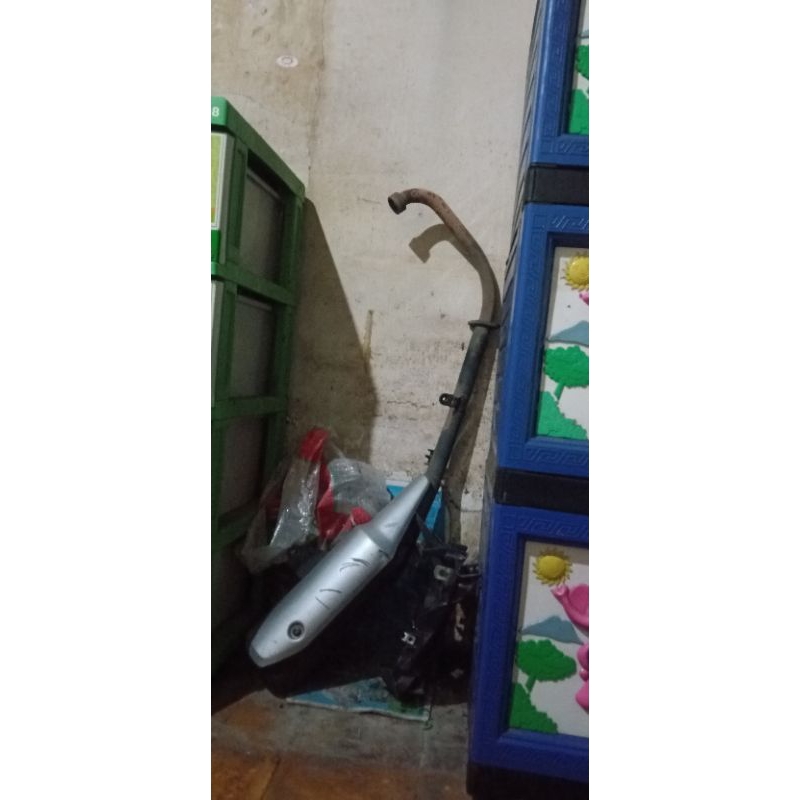 Knalpot cb150r old ori copotan