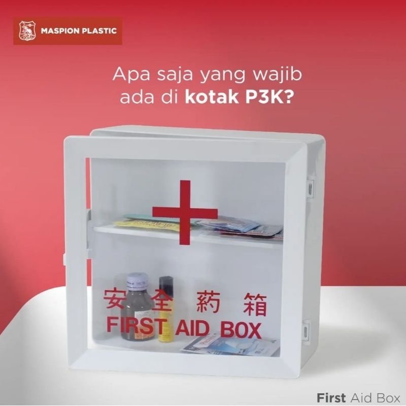 Kotak obat p3k maspion/kotak penyimpanan obat maspion