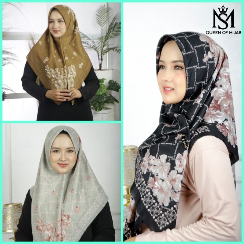 HIJAB VOAL Scarf Segi Empat Motip Lasercut Printing Premium / Hijab Voal Motif Krudung voal lasercut super Terbaru /Jilbab Segi Empat Motif Shofa jilbab instan krudung sport