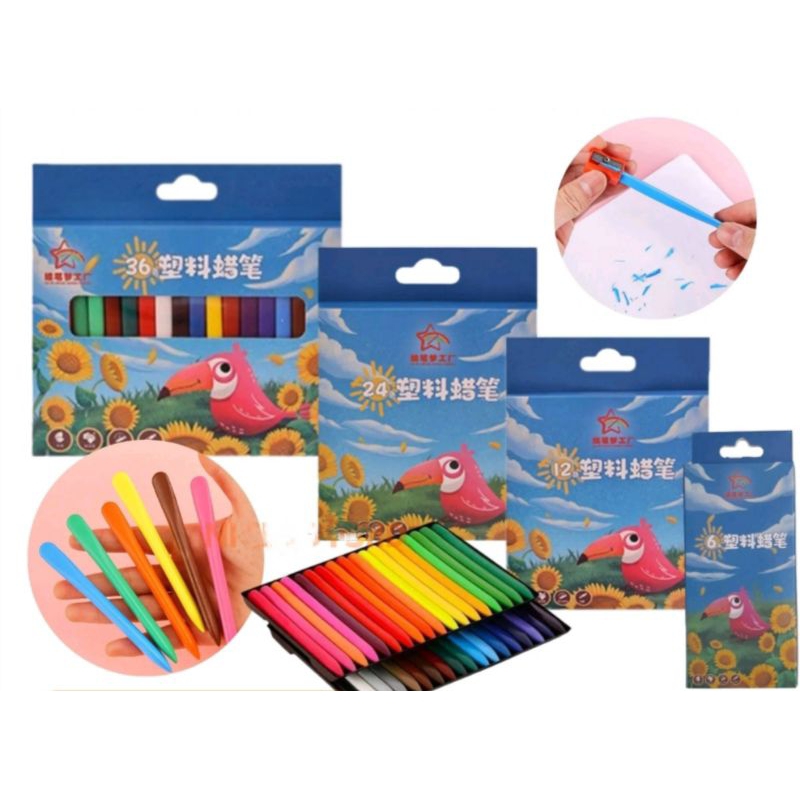 

KRAYON WARNA / HIGH QUALITY CRAYON TRIANGLE NON TOXIC / CRAYON LAB
