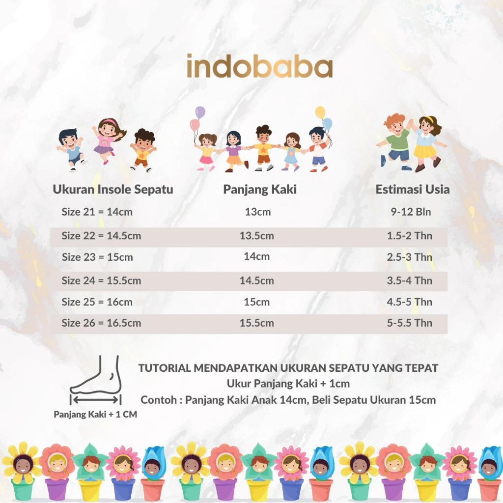 indobaba Sepatu Anak Perempuan Sneakers Anak Import Sport 1-5 Tahun S149