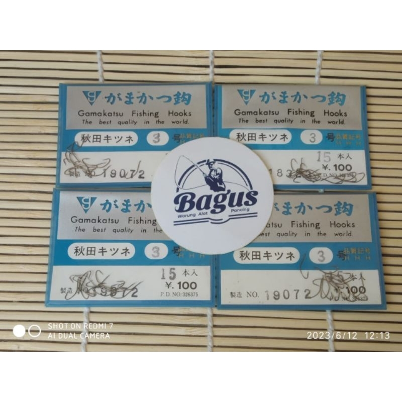 Kail patis mata pancing hook GAMAKATSU Akita kitsune