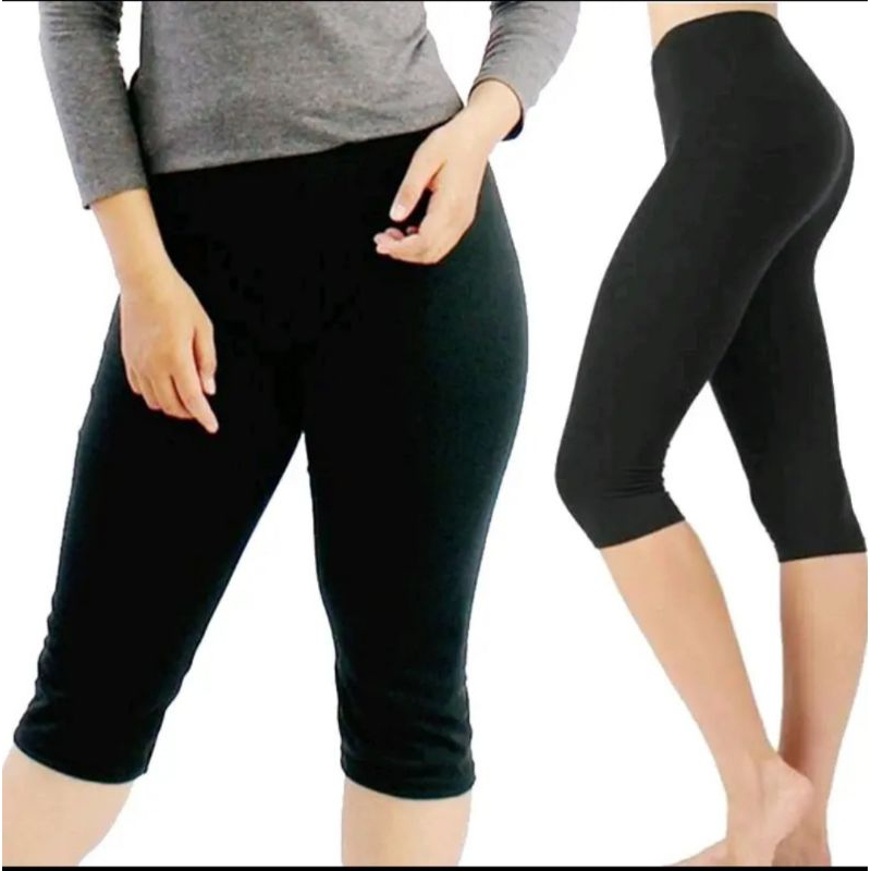 Legging Pendek 7/8 Standar Jumbo Dewasa | Legging Wanita Tebal Adem Legging 3/4