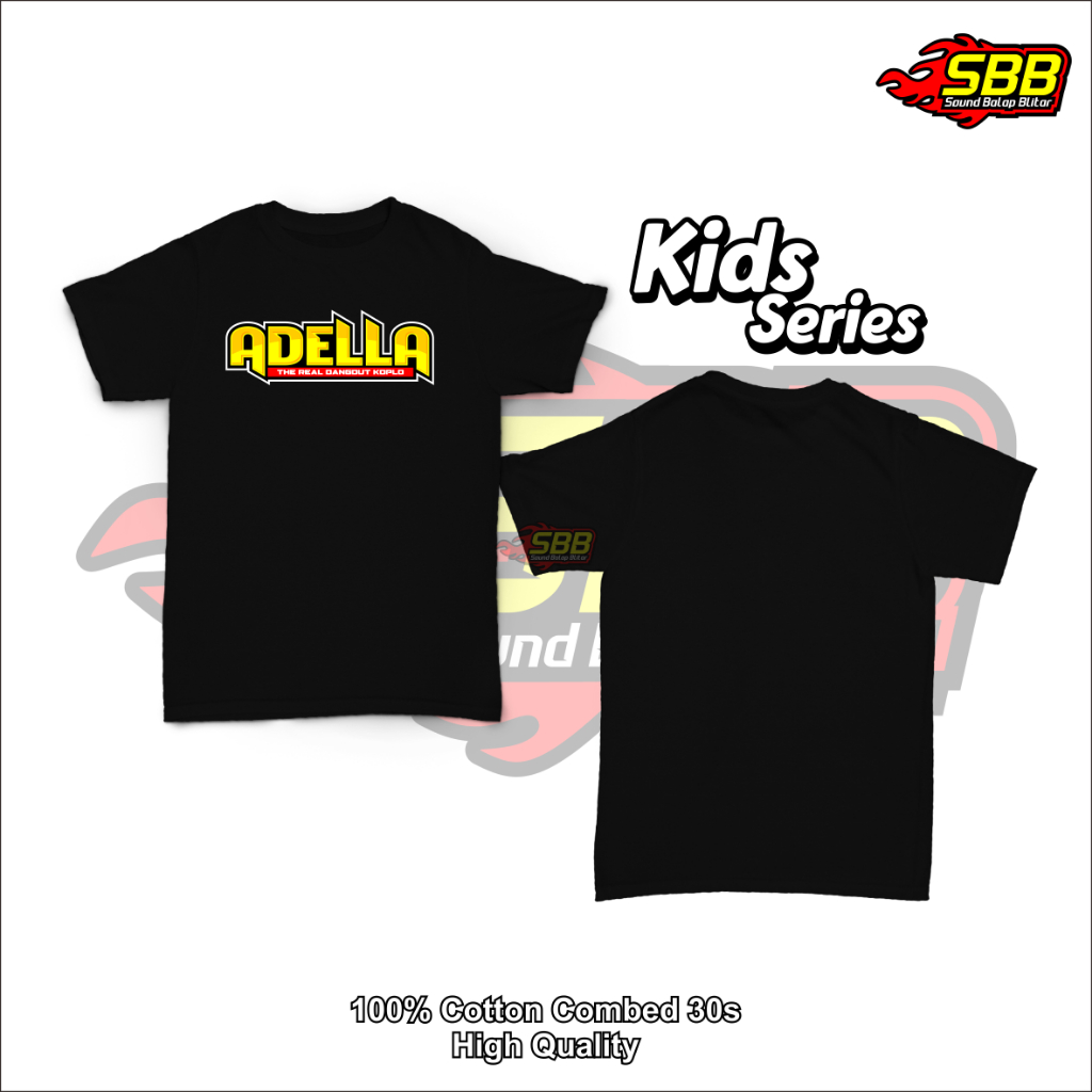 Baju Kaos Anak Adella Katun Combed Distro