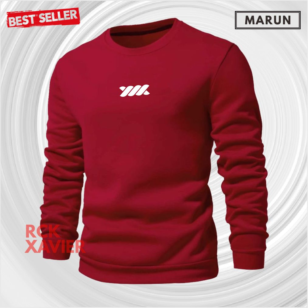 CREWNECK Sweater Oblong Pria Wanita Bahan Fleece Tebal Premium Distro