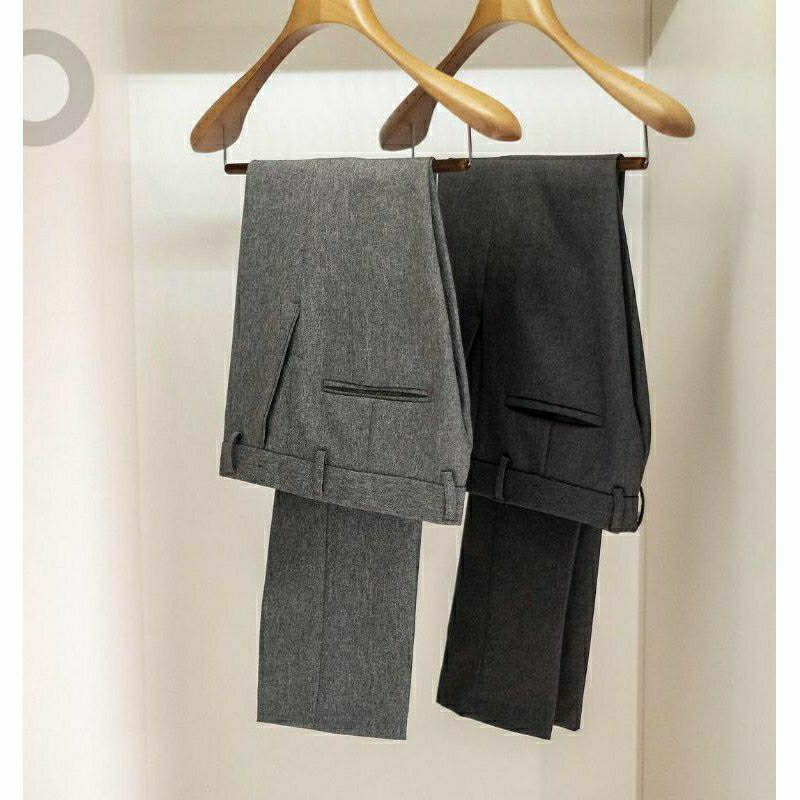 CELANA KANTOR FORMAL PRIA SLIMFIT BAHAN DASAR KAIN WOLL