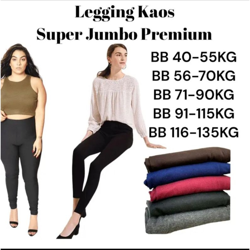 Legging Premium Soft Rayon / Legging kaos panjang , Bb 30kg sampai 90kg