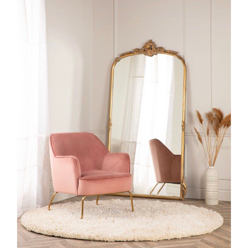 standing mirror full body 100x200 mahogani wood