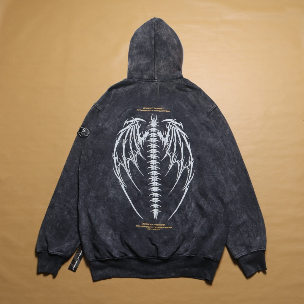 Jaket Sweater Hoodie NEW SKM Sandwash Authentic Full Tag Pria Wanita