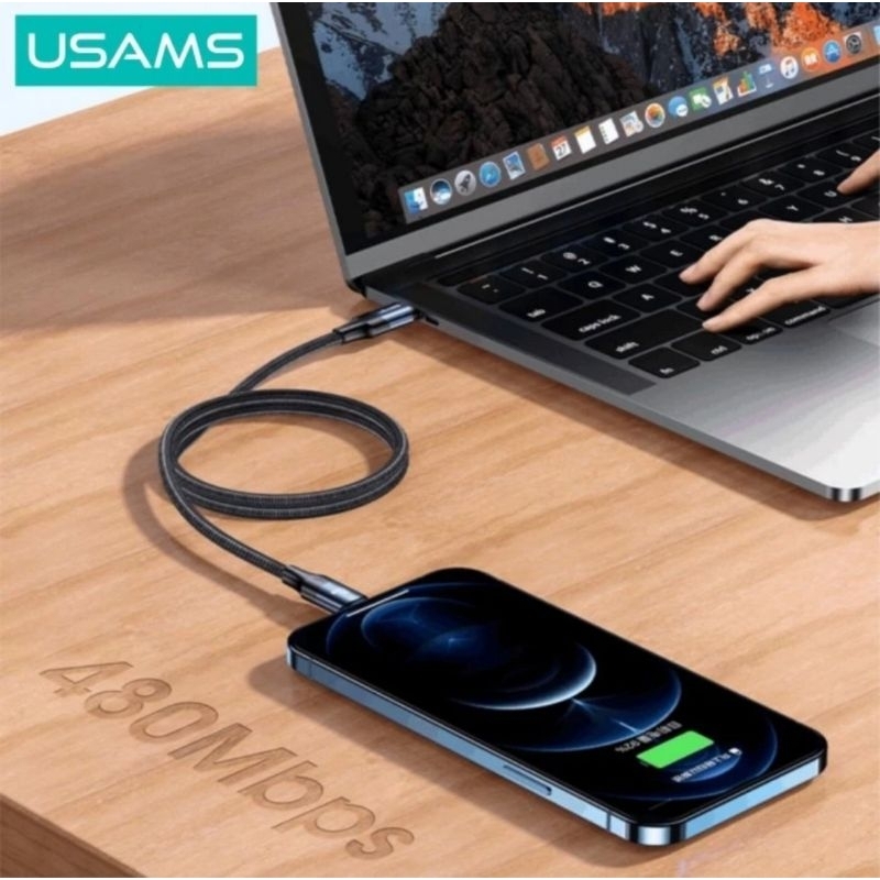 Usams U71 Kabel Data Fast Charging Type C To Lightning 20W - 1,2M