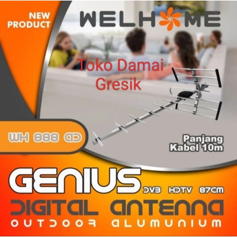 Welhome WH 888-AD Antena TV Digital Outdoor