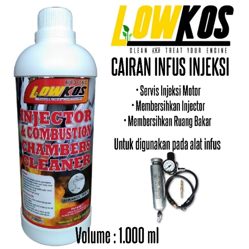 LOWKOS - 1Liter CAIRAN INFUS INJEKSI semua merk motor dan mobil