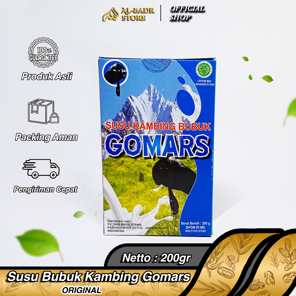 

Susu kambing bubuk gomars Original 200gr