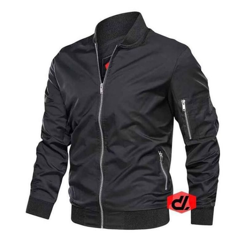 Jaket Kulit Model Bomber Pria BKR 015 Polos Distro Premium Cowok keren Original Anti air Motor laki 
