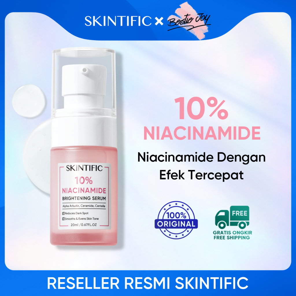 [BPOM] Skintific 10% Niacinamide Brightening Serum 20ml Alpha Arbutin Ceramide Pemutih