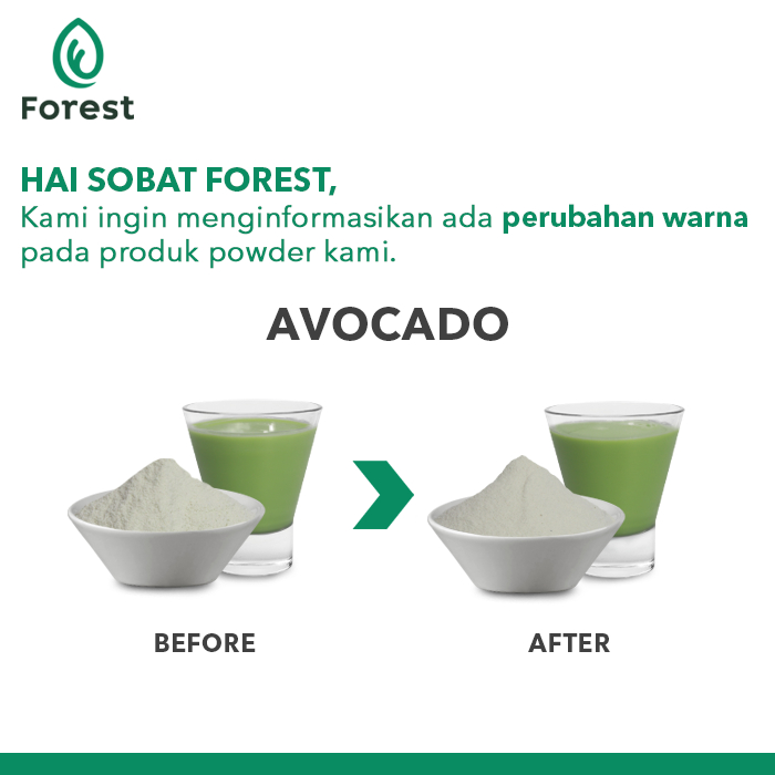 Bubuk Minuman AVOCADO Powder - FOREST Bubble Drink