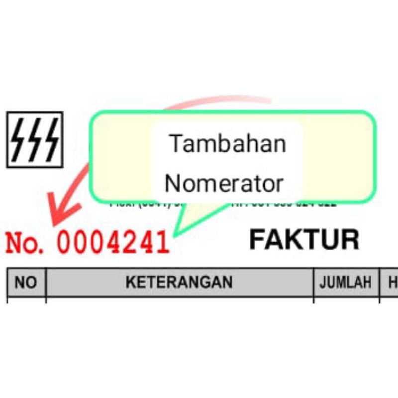 

Nomerator tambahan