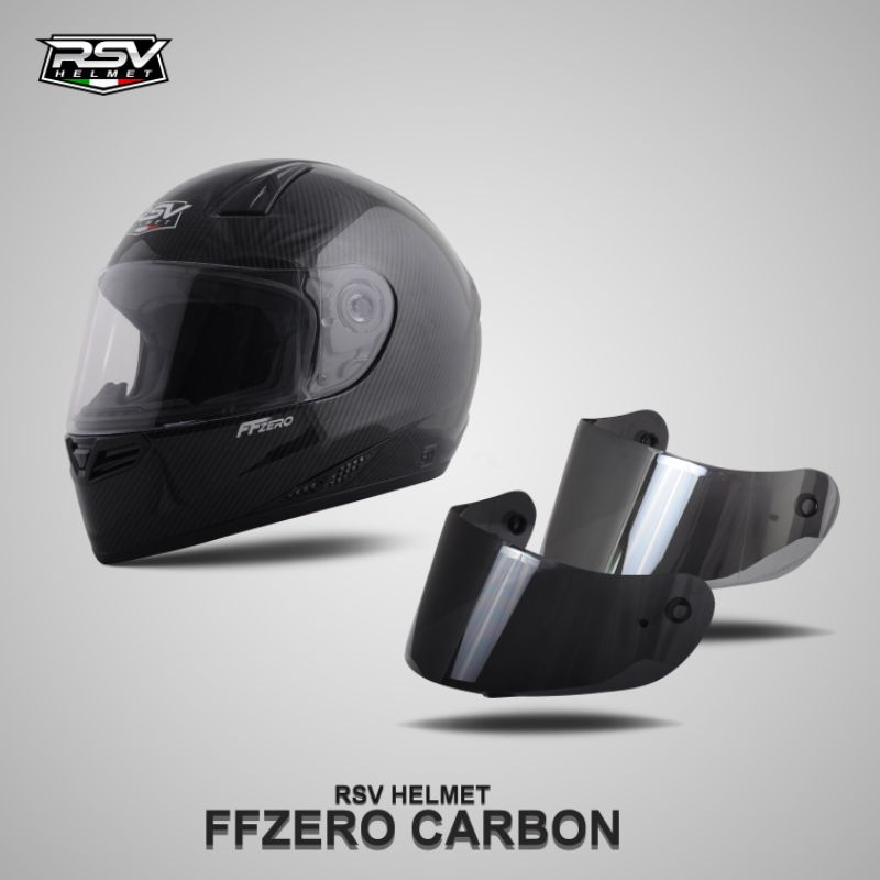 HELM RSV FFZERO CARBON  (Free 1 Visor Silver / Darksmoke)