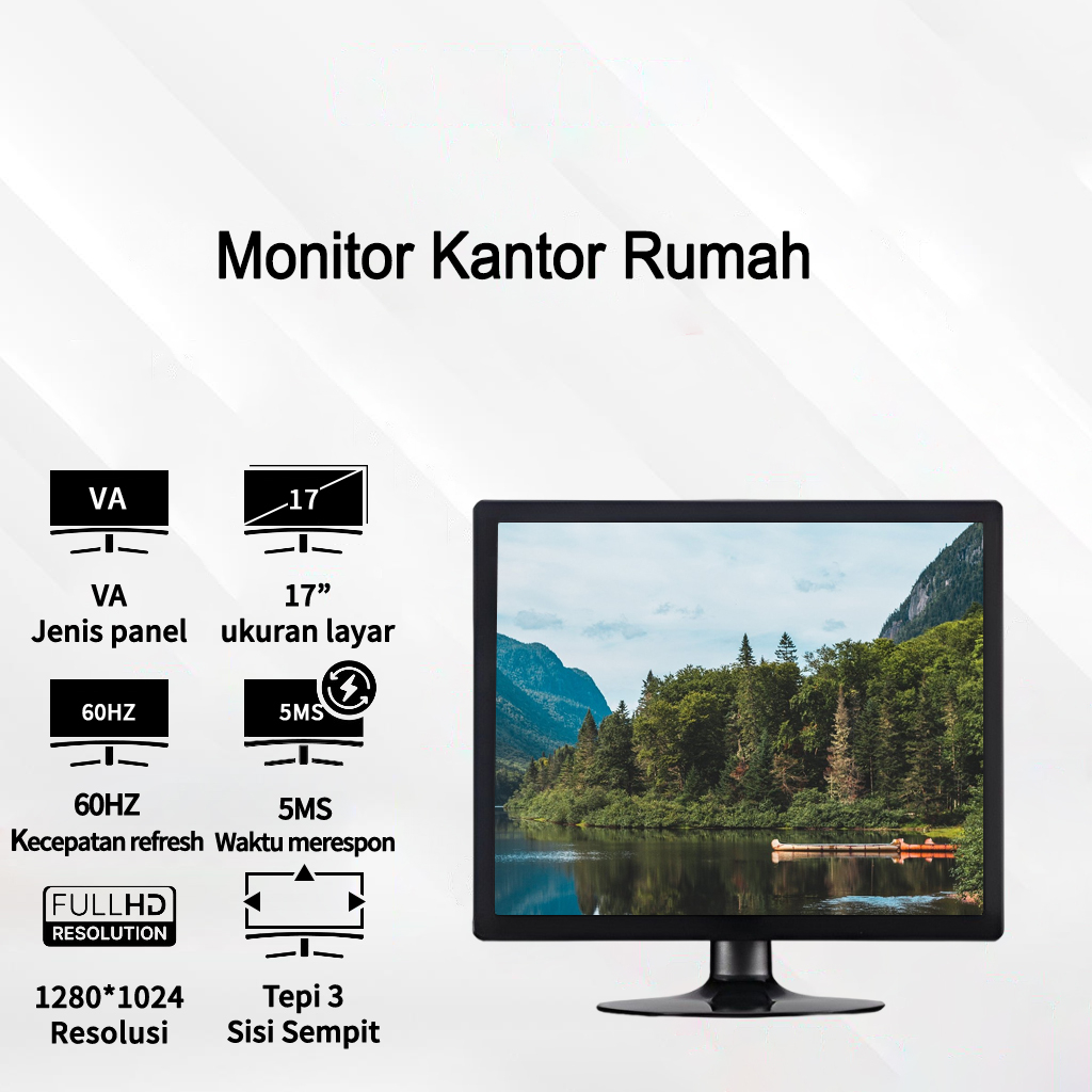 Tampilan HD , Monitor Rumah , (17 inci / 19 Inci / 22 Inci / 24 Inci) Monitor Kantor, Pemantau Komputer , Tampilan Layar HD , 1080P , Resolusi 75HZ