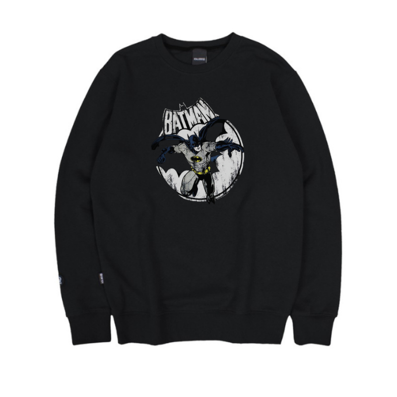 CREWNECK PRIA HITAM METAL BASIC SWEATER SWEATSHIRT SABLON PREMIUM QUALITY