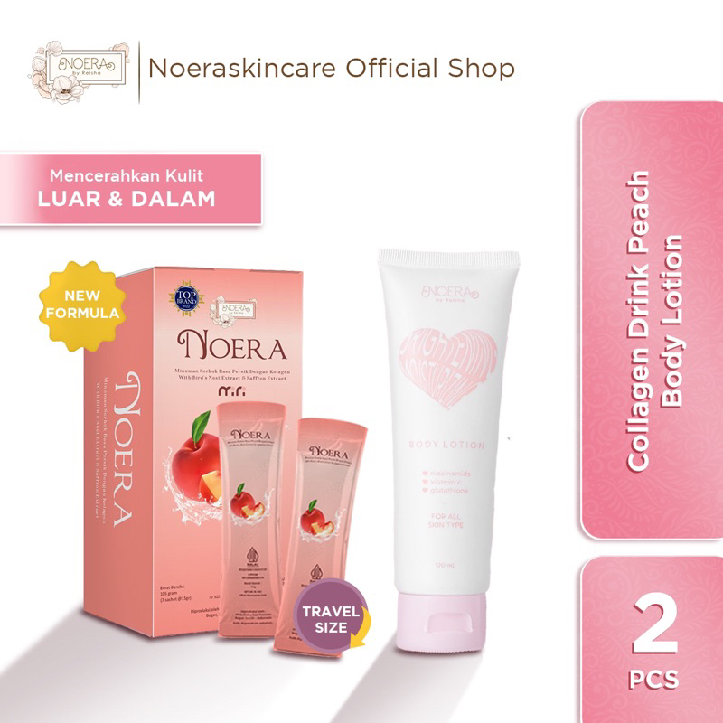Bundle Noera Collagen Drink Mini Size + Noera Brightening Moisturizing Body Lotion