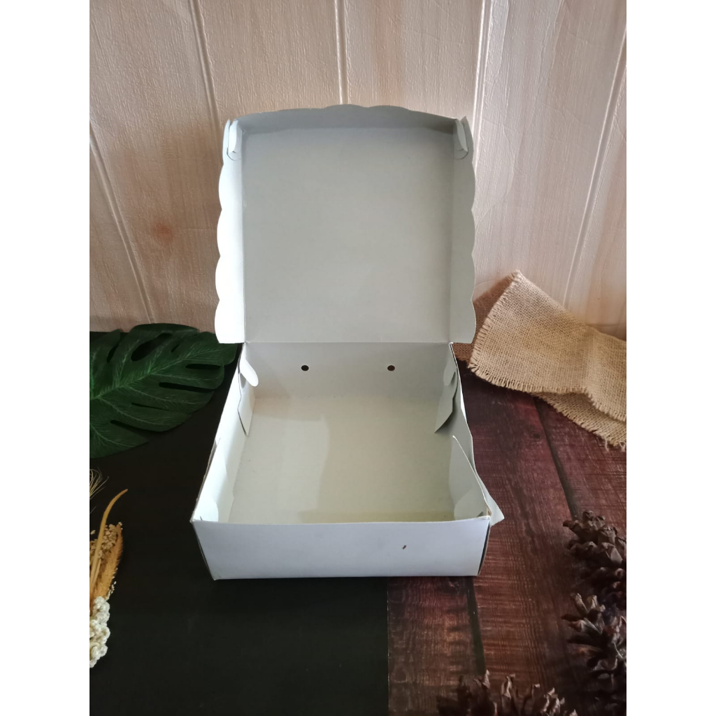 (PUTIH) DUS NASI R10K 350 KOTAK NASI 20X20 KARDUS R10K 350 10pcs