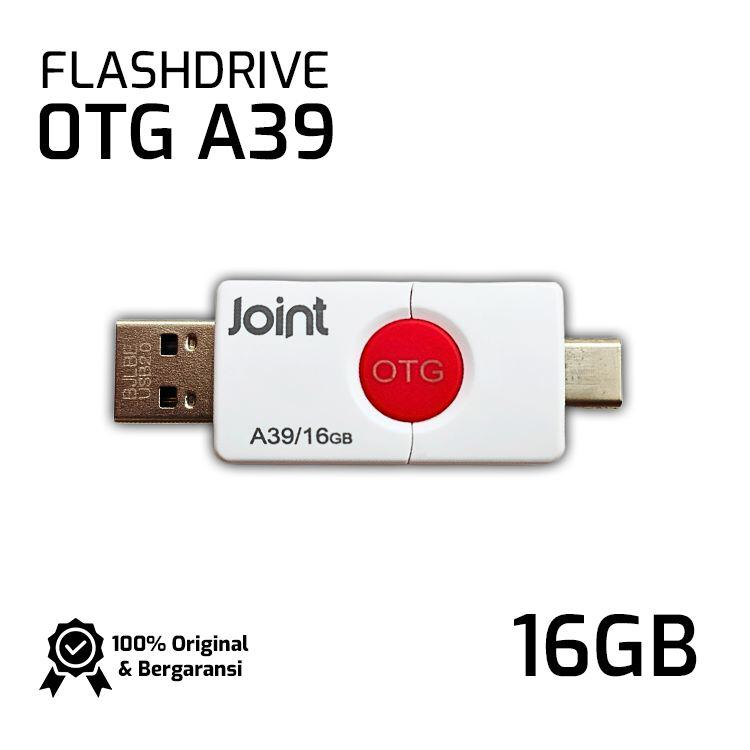 FlashDisk OTG USB JOINT Dual DRIVE Type-C A39 ORIGINAL 8GB / 16GB USB2.0 Flash Disk FD 8 16 32 64 GB OTG Type C BY KINGSTONE KUALITAS SANDISK / VGEN PROMO SEN