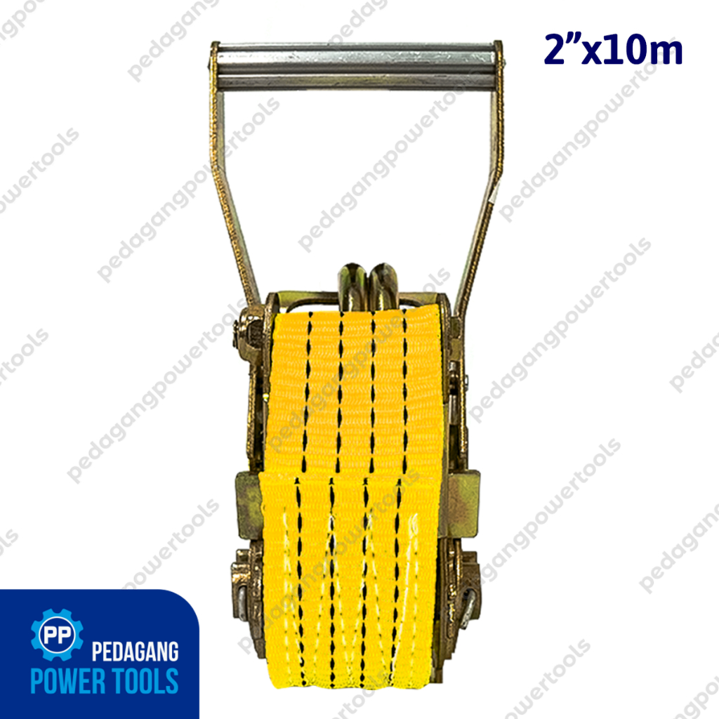 BENZ Rachet Tie Down 2 x 10 meter Ratchet Strap Tali Ikat Barang Mobil