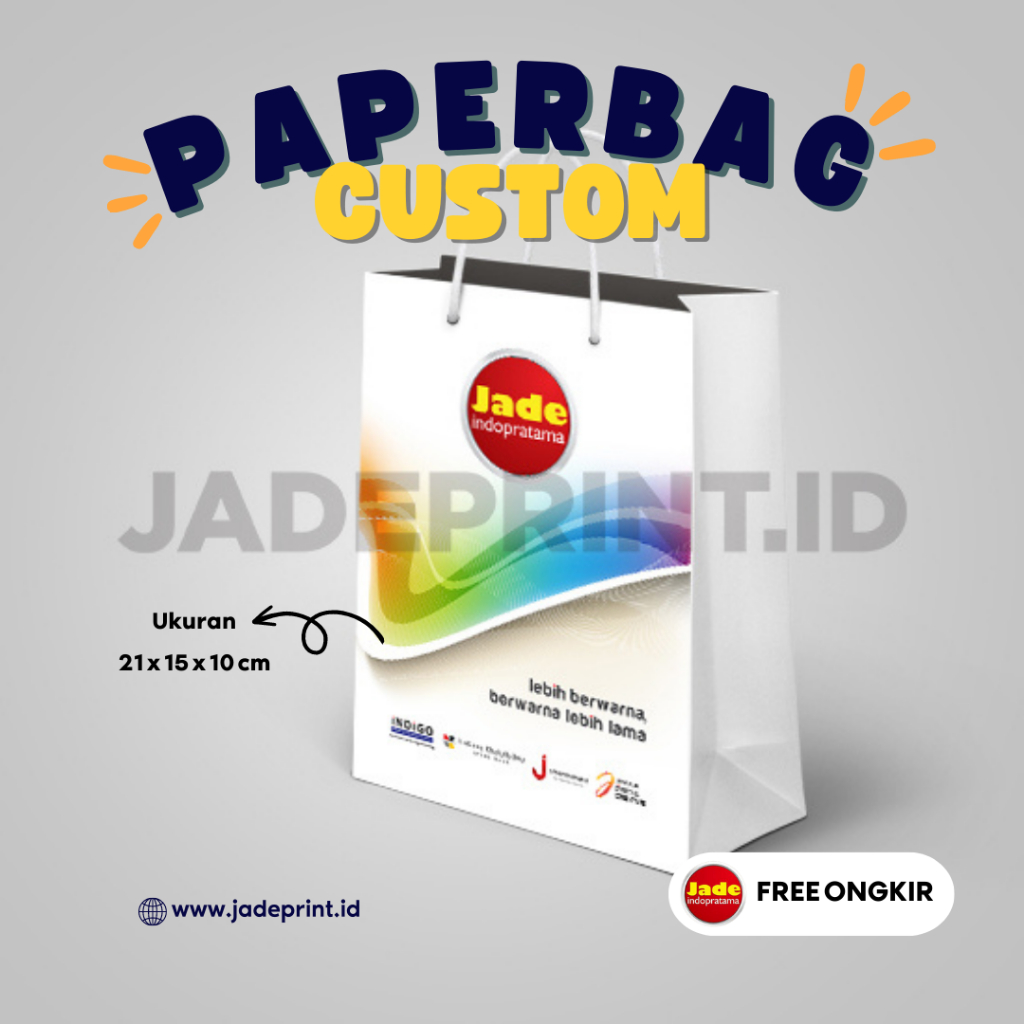 

[MIN. ORDER 50pcs] Paper Bag Custom 21 x 15 x 10 cm Paper Bag Kado Paper Bag Bridesmaid Paper Bag Ulang Tahun Paper Bag Wedding Paper Bag Souvenir