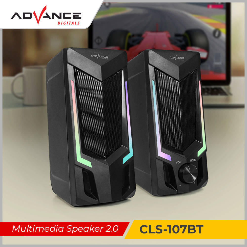 【READY STOCK】Advance Gaming Speaker CLS-107BT RGB Bluetooth Speaker Gaming Portable Super Bass