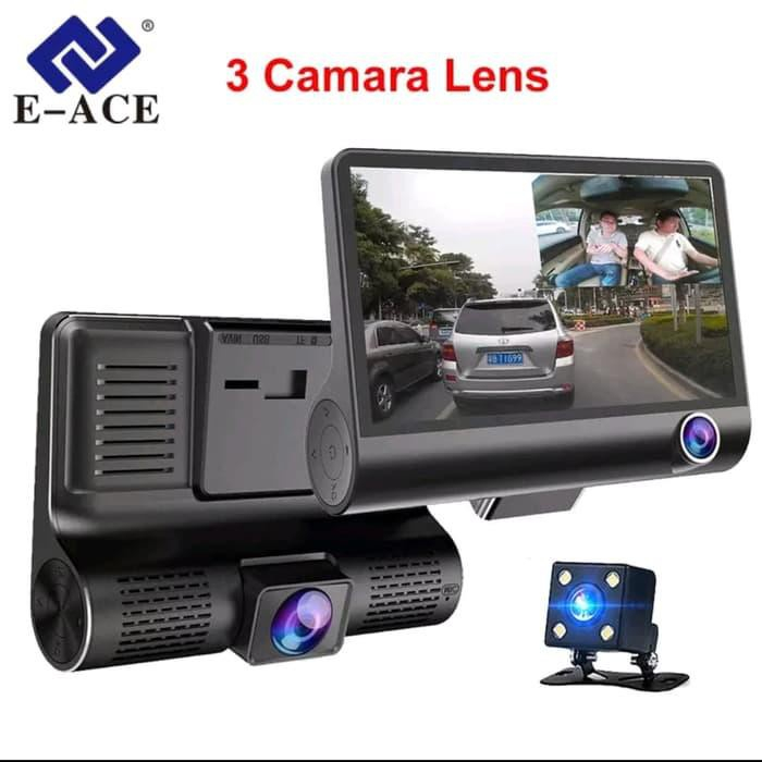 KAMERA MOBIL DEPAN BELAKANG CCTV DASHCAM DASH CAM MOBIL CAMERA CAR CAMCORDER DASHBOARD RECORDER JS158