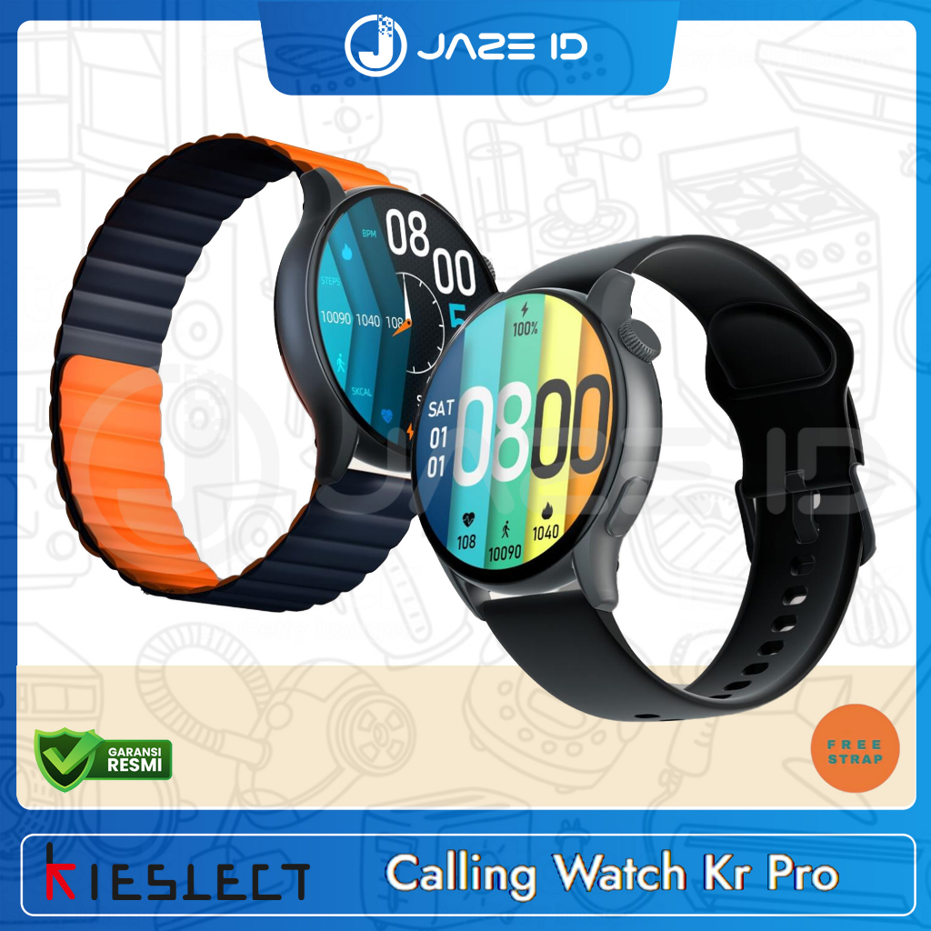 Kieslect KR Pro Smartwatch AMOLED Calling Smart Watch Jam Tangan