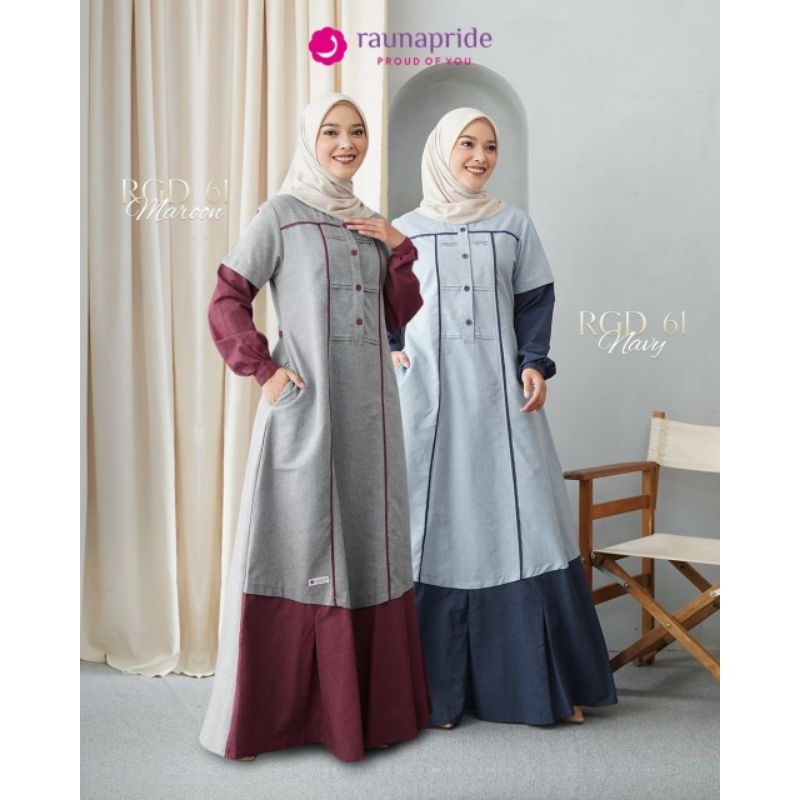 RAUNA GAMIS RGD 61 | GAMIS RAUNA TERMURAH | RAUNA GAMIS JUMBO | RAUNA BUSANA TERLARIS