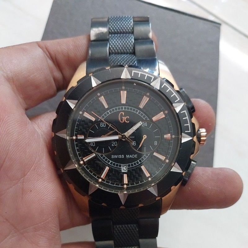 Jam Tangan Chronograph GC Guess Colection preloved second bekas