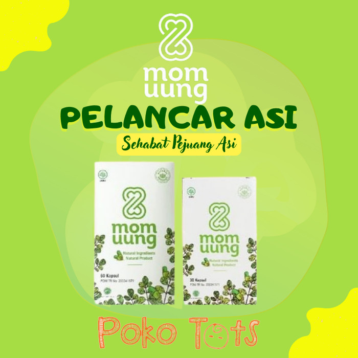 MOM UUNG ASI Booster 30 / 60 Kapsul Pelancar ASI Natural Halal BPOM