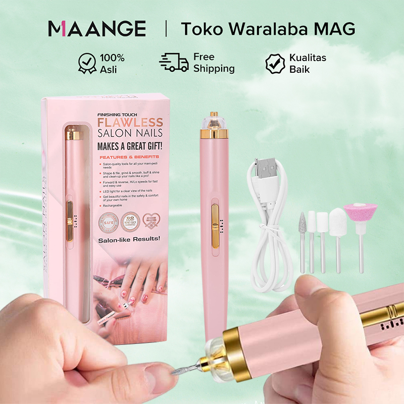 MAANGE Gel Menghapus Mesin Penggiling Kuku Dengan Cahaya Untuk Alat Manikur Listrik Mini Portabel Dengan Tas 1363