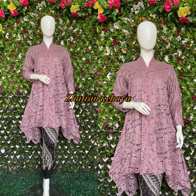 Kebaya Modern Wisuda setelan Brukat pesta bahan brukat halus premium(kb)