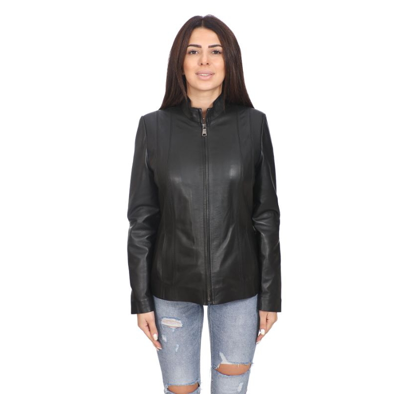 Jaket Kulit Wanita Asli Domba Garut Kualitas Super Model Terbaru LJ207