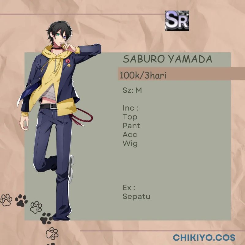 [RENTAL] Saburo Yamada - HypMic - Cosplay