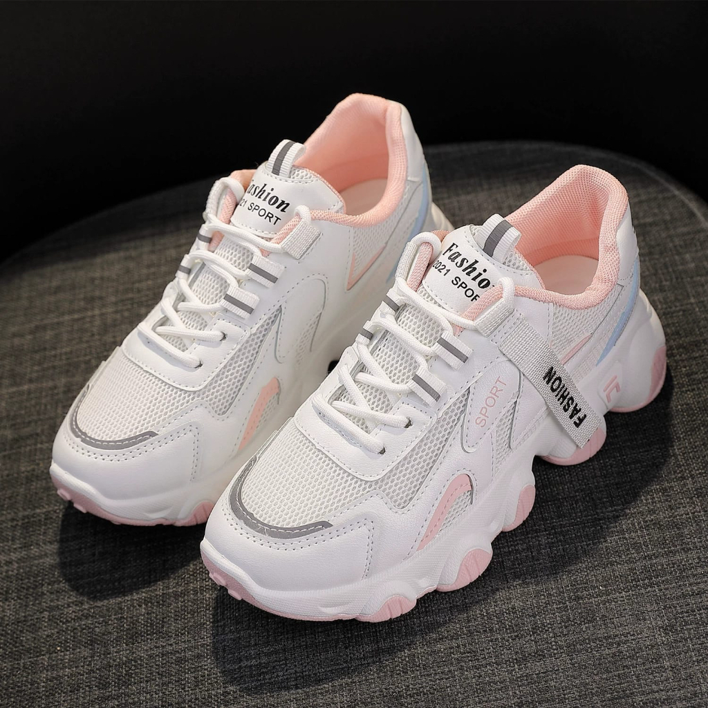 GROSIRTAS &quot;FREE BOX&quot; LV0277 Sepatu Sneakers Wanita Import Sport Sepatu Wanita Korea Premium Quality