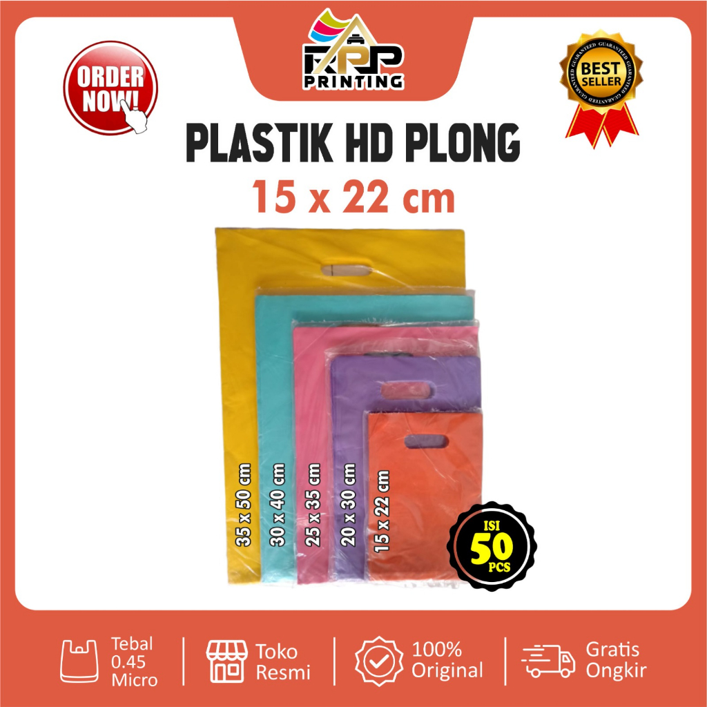 <Isi 50 pcs>  Plastik Olshop HD Plong Uk 15x22/plastik cosmetik/plastik Aksesoriss/plastik parfum